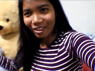 HD 10 Weeks Pregnant Thai Teen Heather Deep gives blowjob and gets cum in mouth and swallows